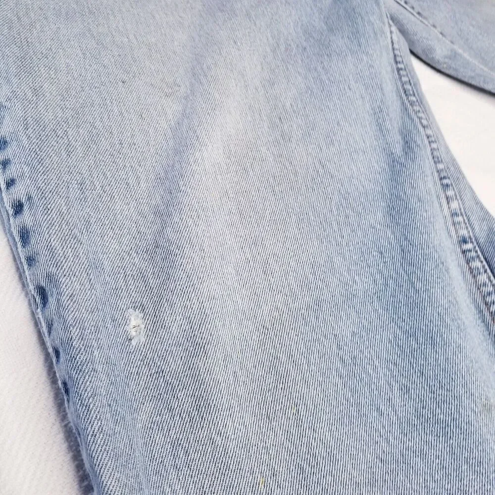 Vtg Levi's 550 Relaxed Fit Denim Jeans 36 X 31 Faded Light Wash Men's Distressed